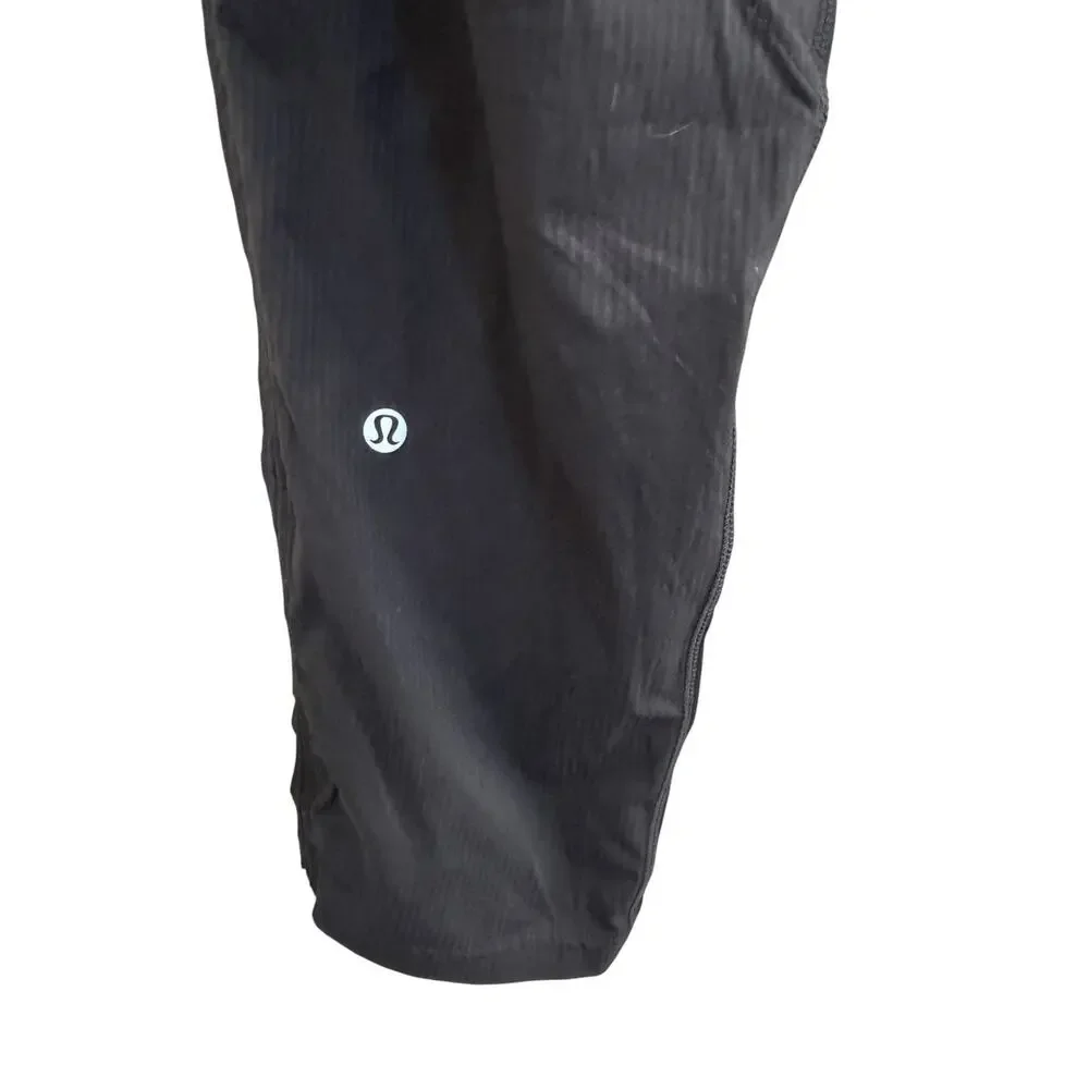 Lululemon Dance Studio Mid Rise Crop Jogger Pants 6 Black Drawstring #NE179
